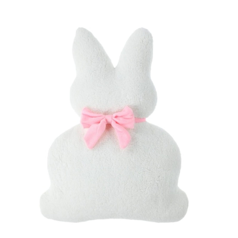 Bunny Pink Bow Pillow